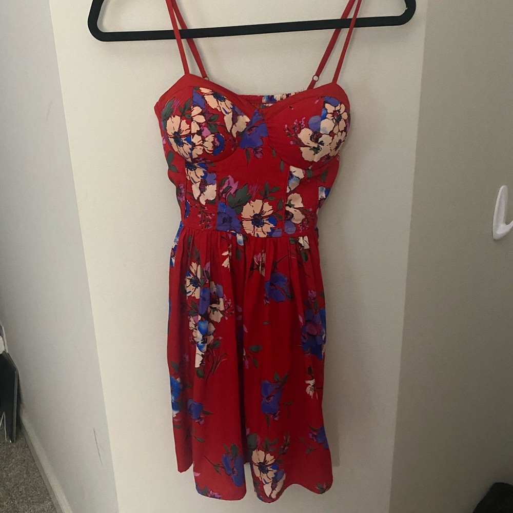Red Floral Sundress
